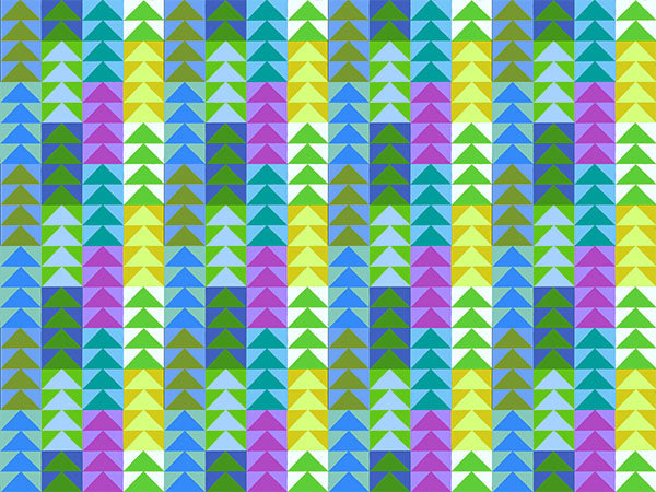 ANNA MARIA - PIECEWORK - FLYING GEESE - MEADOW