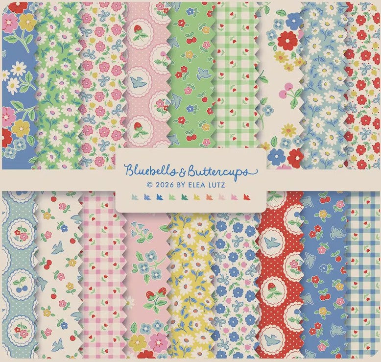 Bluebells & Buttercups 5" Charm Pack