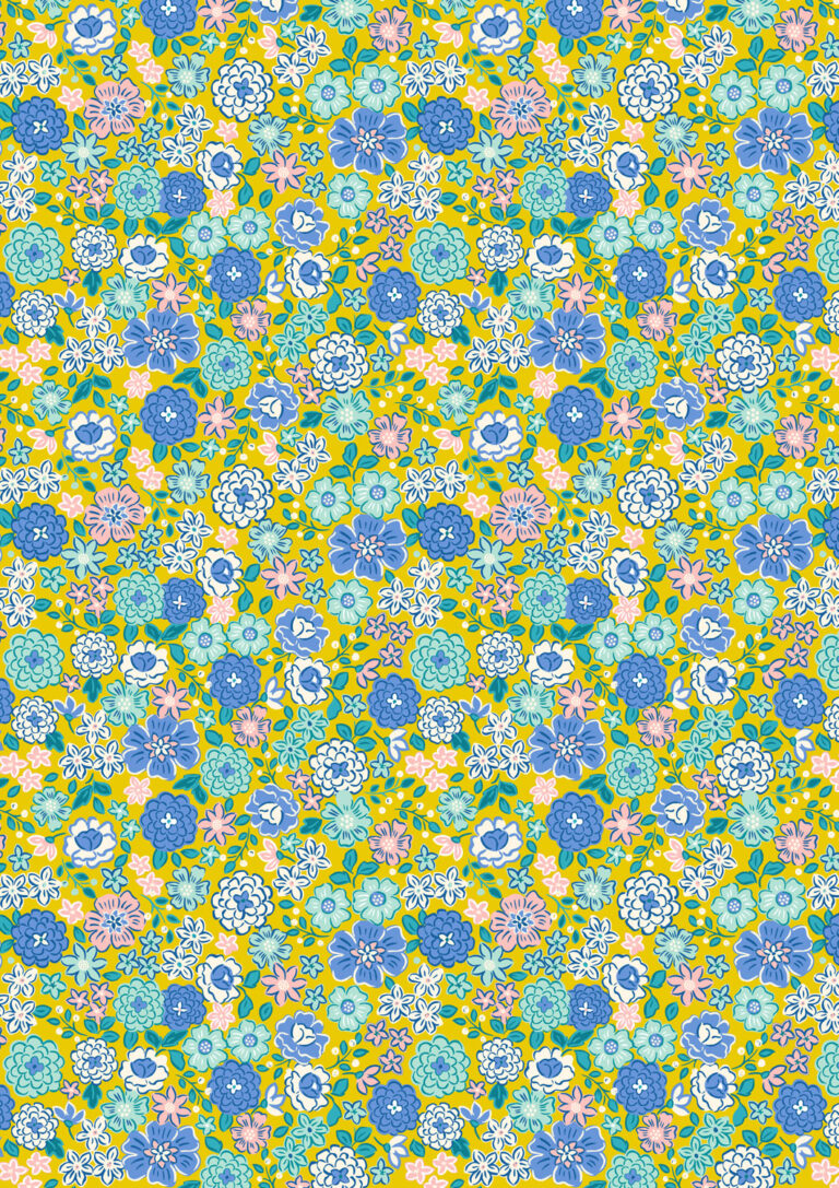 Boho Blooms - Blooms on Yellow
