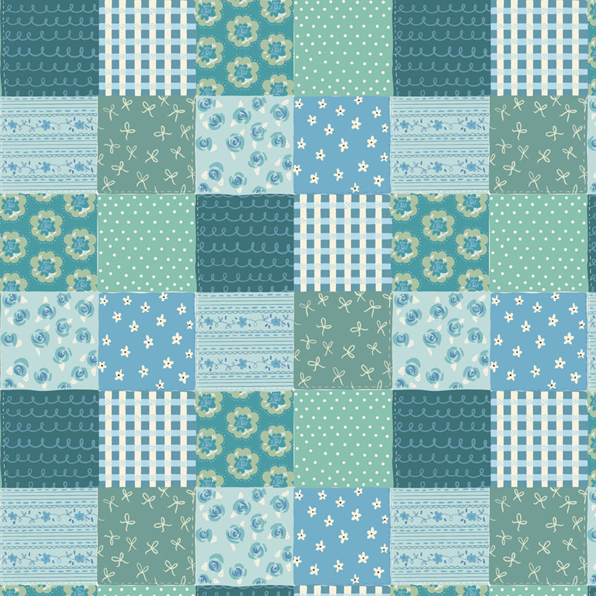 THINGS WITH WINGS - PATCHWORK BLUE