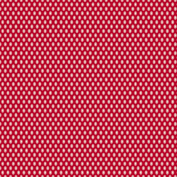 AUNT GRACE GOES SCRAPPY - OVAL DOTS RED