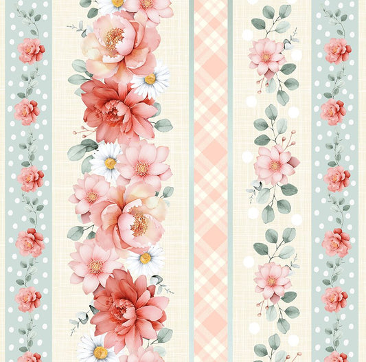 TILL THE COWS COME HOME - FLORAL STRIPE