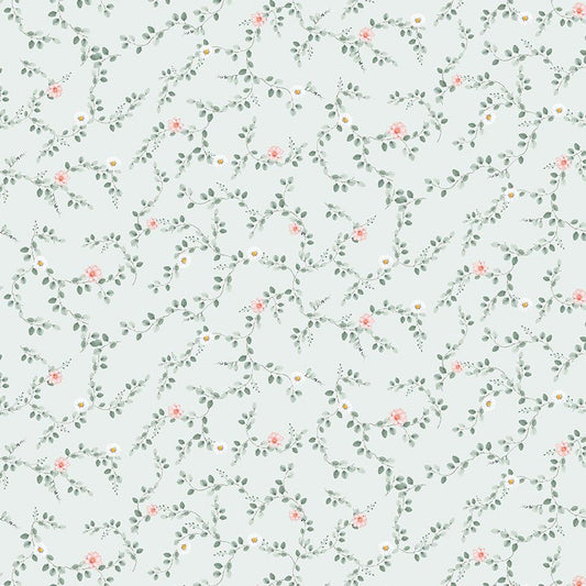 TILL THE COWS COME HOME - TINY FLORAL VINE BLUE