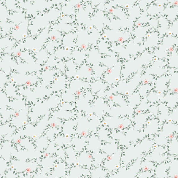 TILL THE COWS COME HOME - TINY FLORAL VINE BLUE