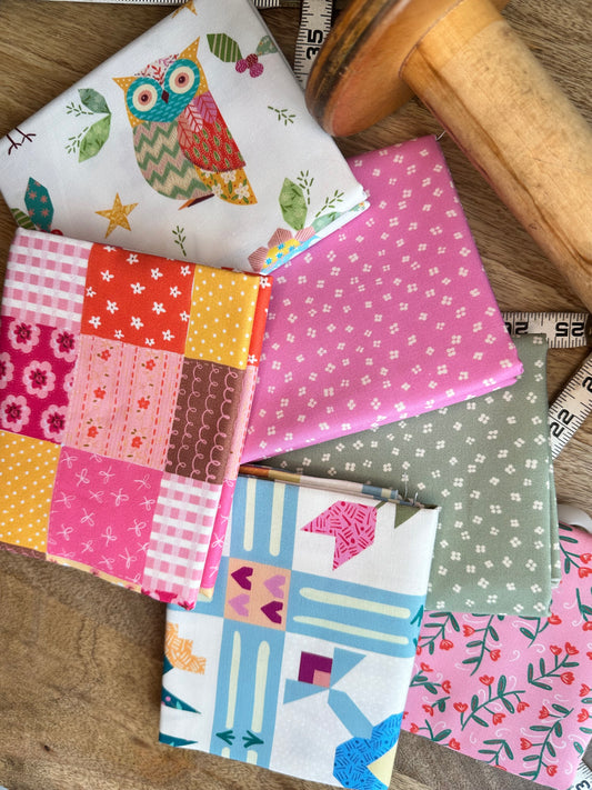 Things With Wings (Pink half yards)
