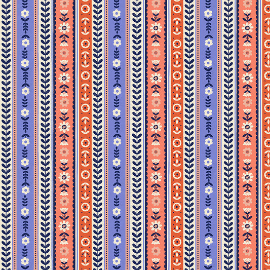 FOLKY CHICKEN - RIBBON STRIPE COBALT