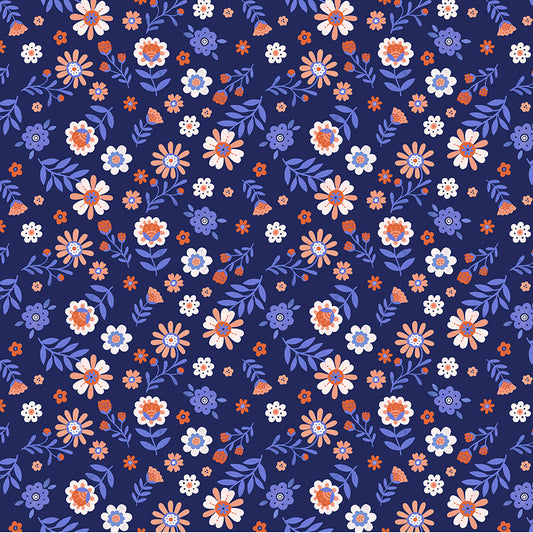 FOLKY CHICKEN - FOLKY FLORAL INDIGO