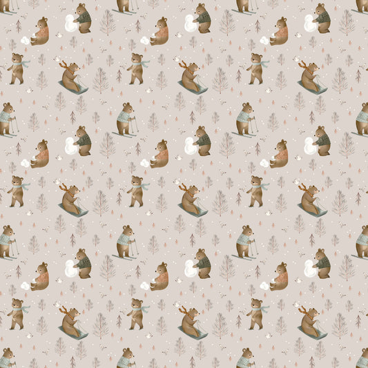 COZY CUBS - SNOW DAY TAUPE