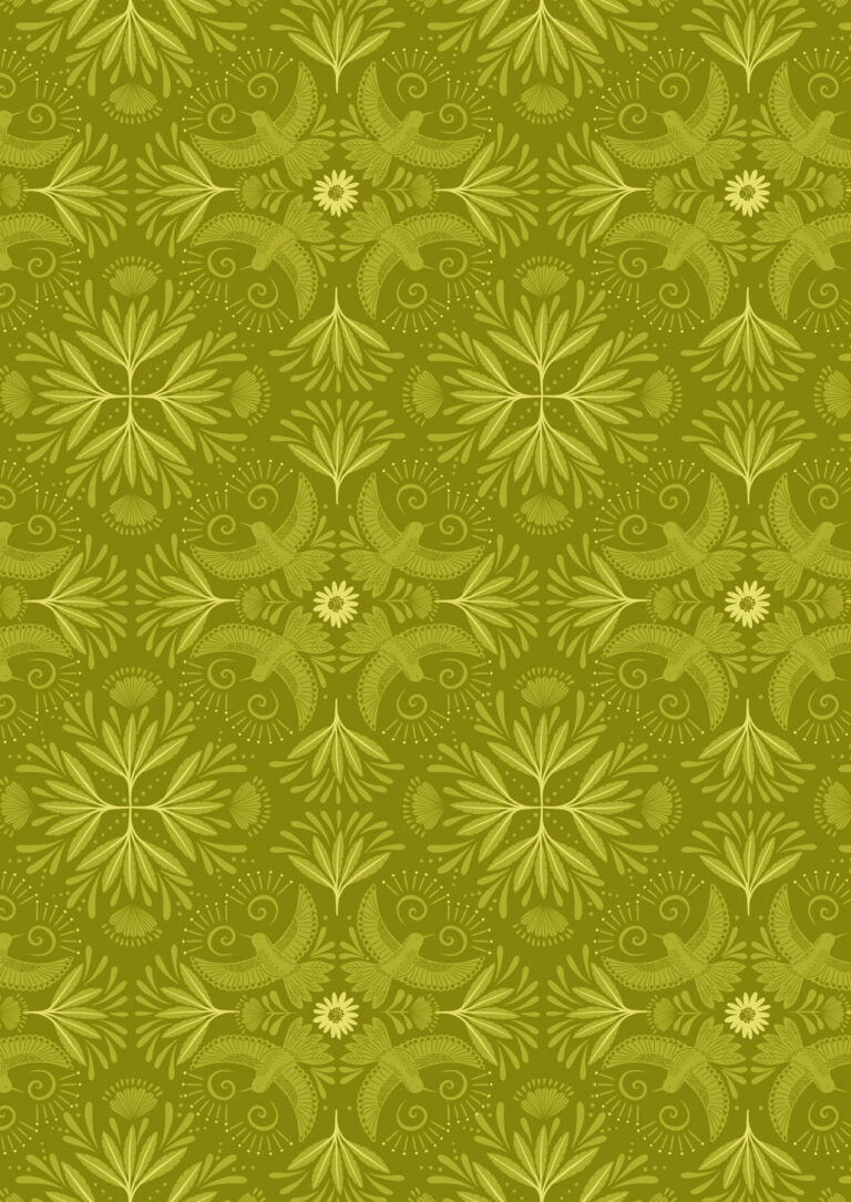 LEWIS & IRENE BAHIA JUNGLE GREEN BAHIAN HUMMINGBIRD