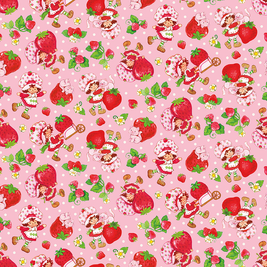 NOV 2026 RELEASE - Riley Blake Designs - The World of Strawberry Shortcake - Toss Pink