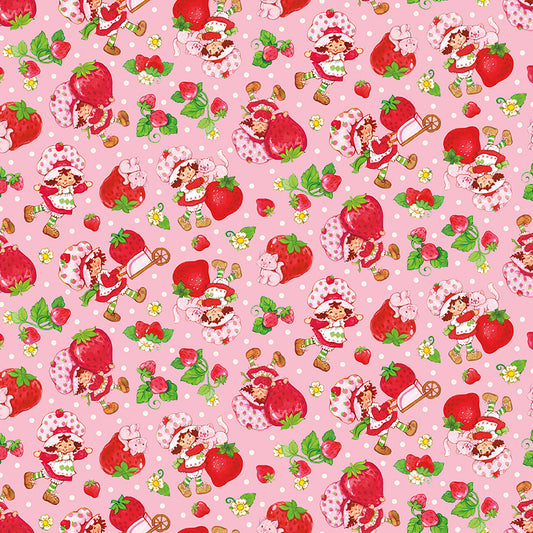 NOV 2026 RELEASE - Riley Blake Designs - The World of Strawberry Shortcake - Toss Pink