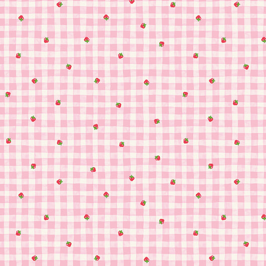 NOV 2026 RELEASE - Riley Blake Designs - The World of Strawberry Shortcake - Gingham Pink