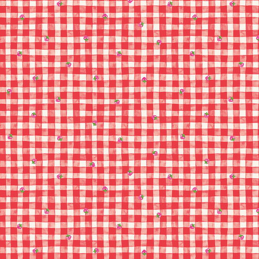NOV 2026 RELEASE - Riley Blake Designs - The World of Strawberry Shortcake - Gingham Red