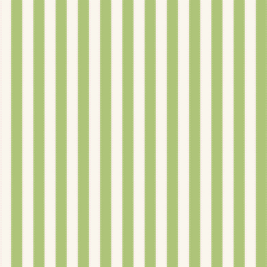 NOV 2026 RELEASE - Riley Blake Designs - The World of Strawberry Shortcake - Stripes Green
