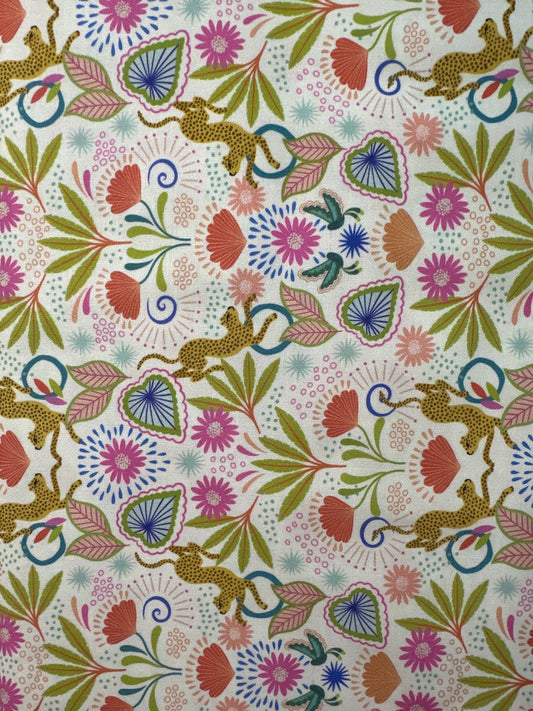 LEWIS & IRENE MIRRORED JAGUAR ON CREAM