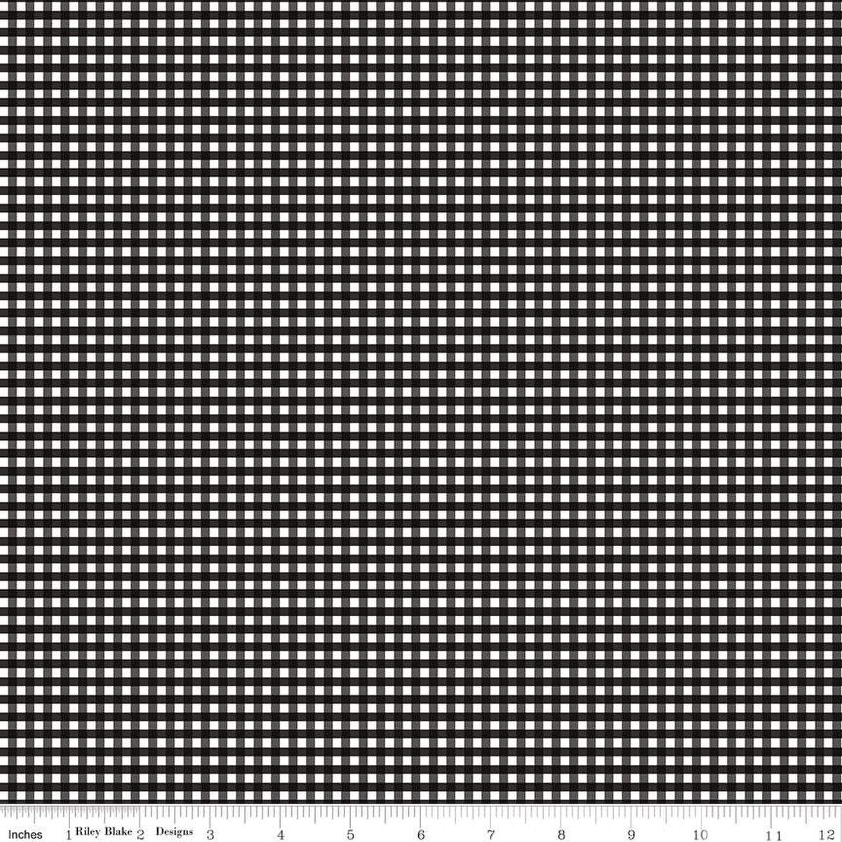1/8" Gingham - Black