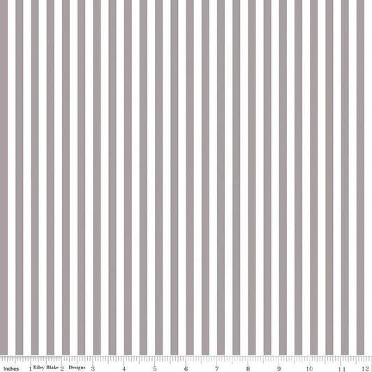 1/4" Stripe - Gray
