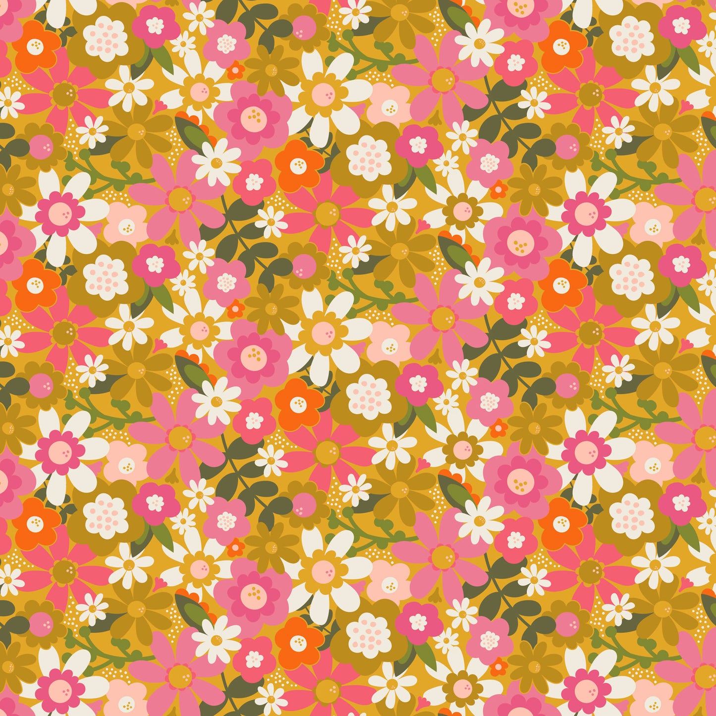 JOYFUL JUNE - OCHRE (CANVAS)