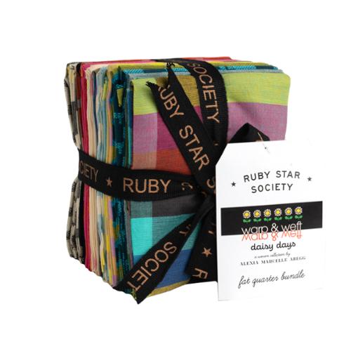 APRIL 2027 RELEASE - Ruby Star Society - Warp Weft Daisy Days - Fat Quarter Bundle