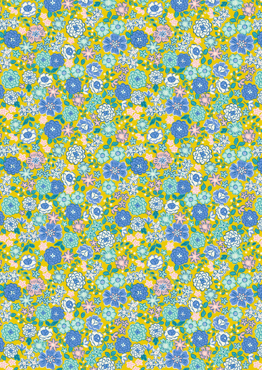 Boho Blooms - Blooms on Yellow