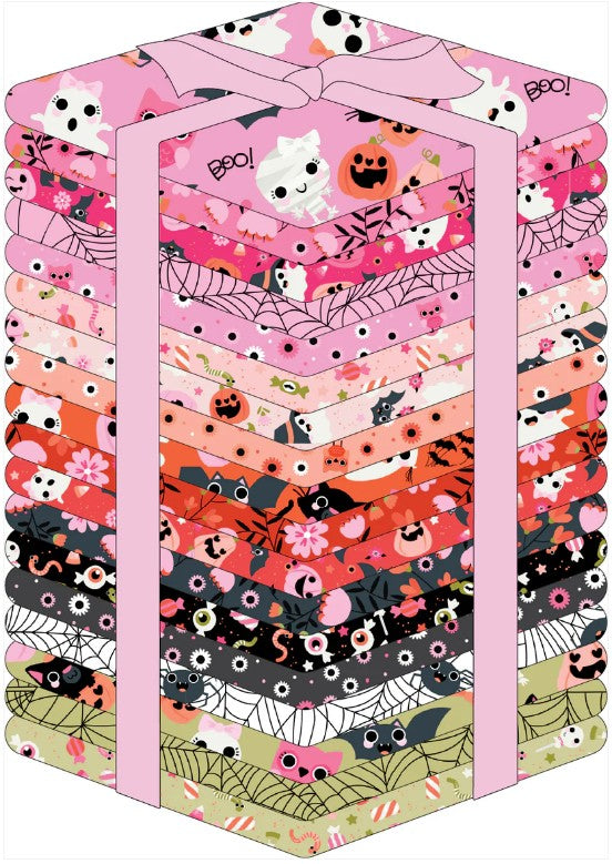 NOT SCARY - 18 PRINT HALLOWEEN FAT QUARTER BUNDLE