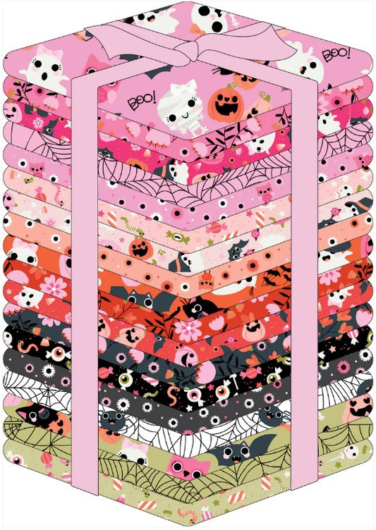 NOT SCARY - 18 PRINT HALLOWEEN FAT QUARTER BUNDLE