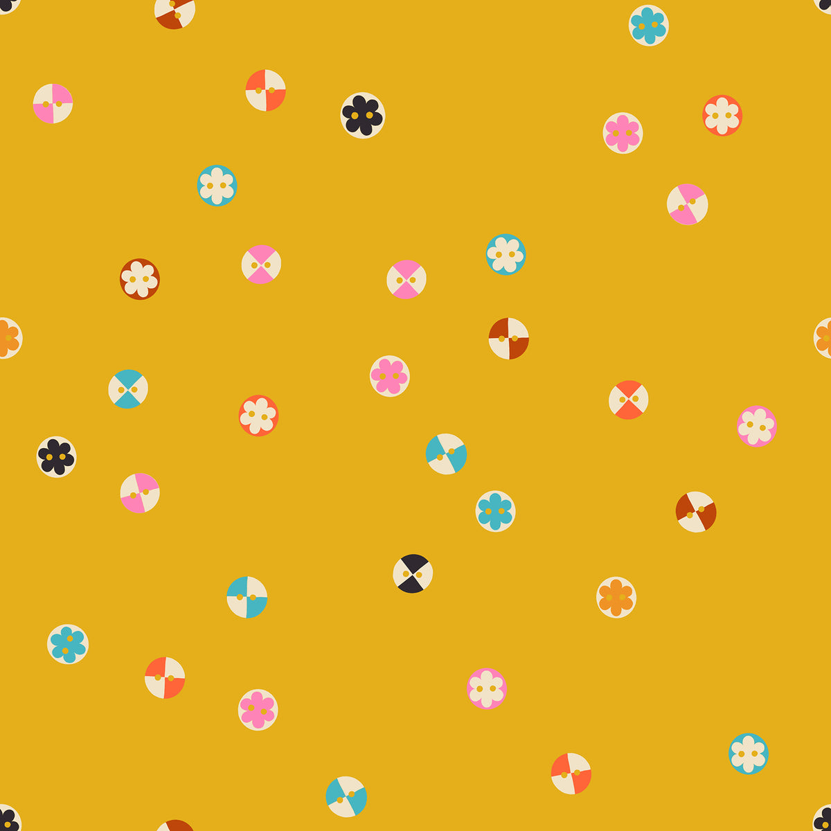 1 800 NOTIONS - BUTTONS - GOLDENROD