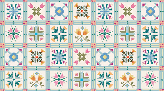 THINGS WITH WINGS - QUILT BLOCKS CHEATER PRINT