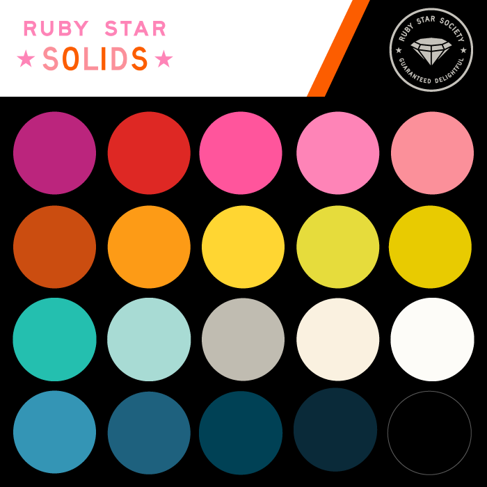 NOVEMBER 2026 RELEASE - Ruby Star Society Solids - FAT QUARTER BUNDLE