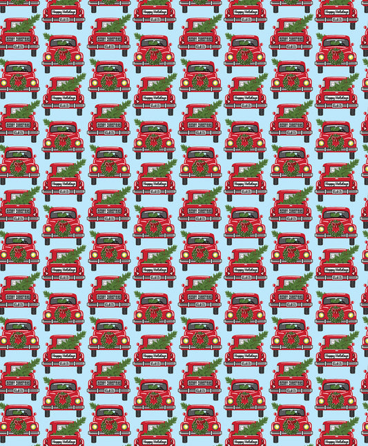 COUNTRY CHRISTMAS - JOLLY RED TRUCKS